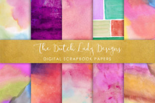 Download Waterpaint Texture Scrapbook Papers Multicolor - Multicolor Collection