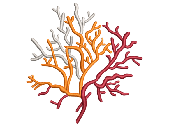 Download Multicolor Coral Reef Machine Embroidery - Multicolor Collection