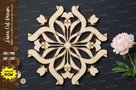 Download Ornamental Mandala Laser Cut SVG, Laser - Ornamental mandala Collection