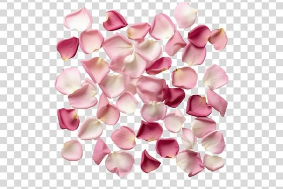 Download #115 Pink Rose Petals Isolated Element - Isolated Collection