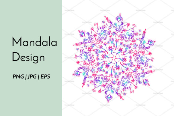 Download Multicolored Mandala Sublimation Design - Multicolor Collection