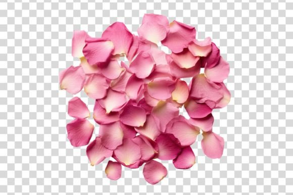Download #114 Pink Rose Petals Isolated Element - Isolated Collection