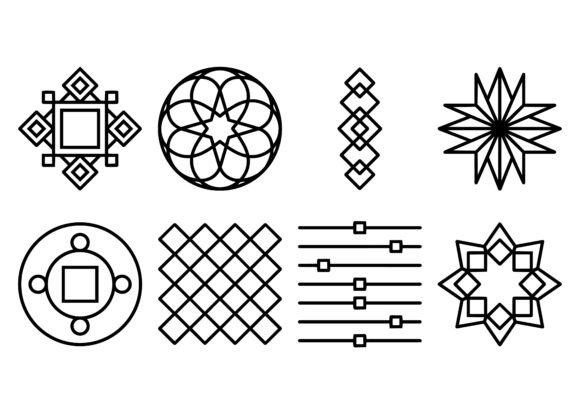 Download Geometric Symbol Elements EPS Bundle - Eps bundle Collection
