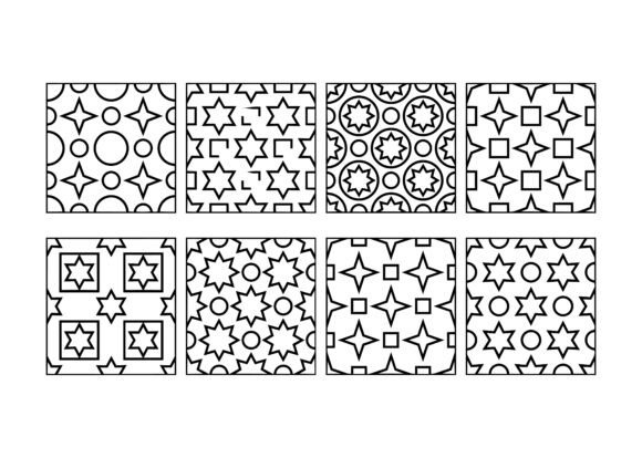 Download Geometric Star Tile Pattern EPS Bundle - Eps bundle Collection